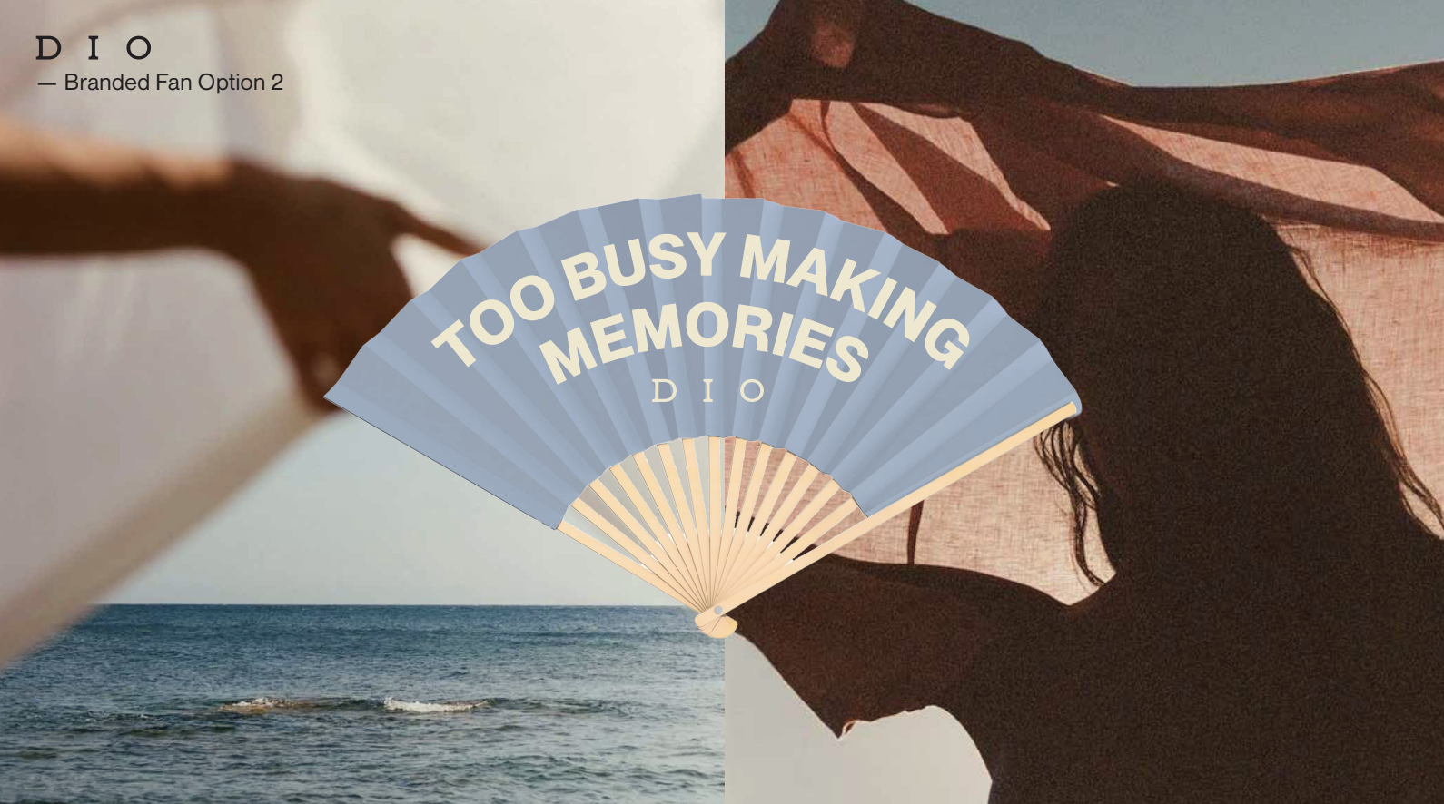 DIO branded fan — Too Busy Making Memories
