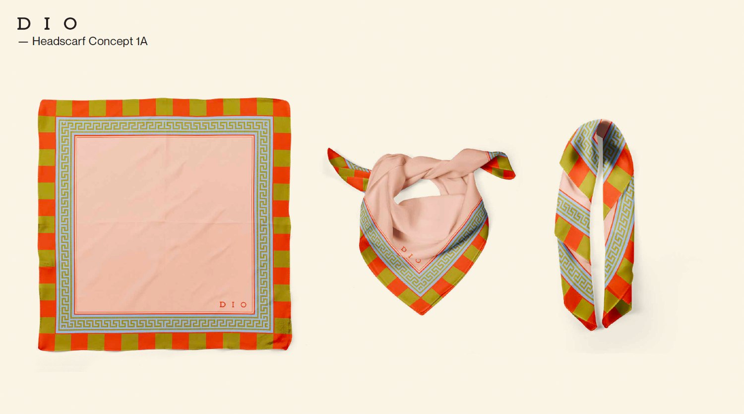 DIO branded head scarf concept