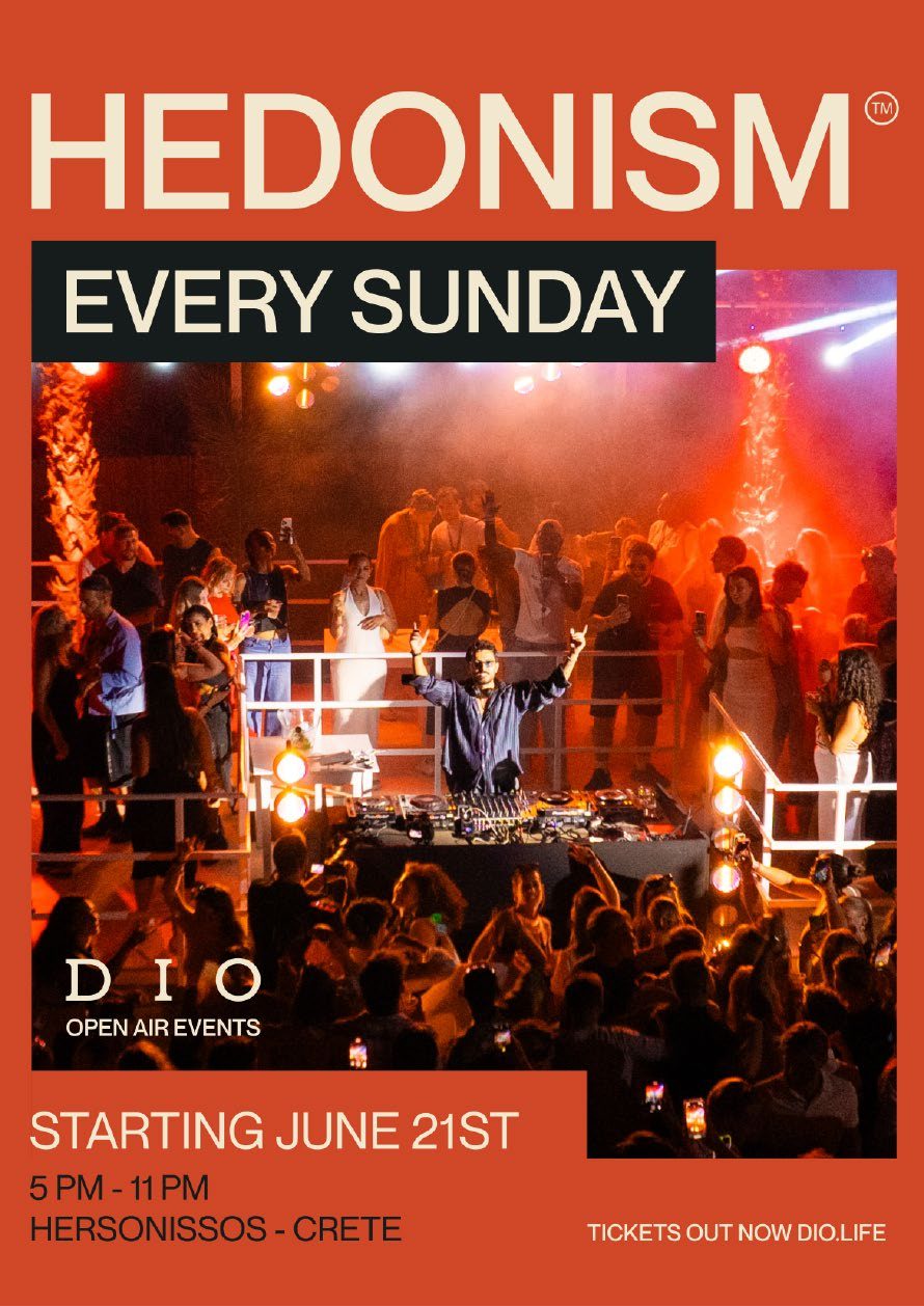 DIO Hedonism event poster