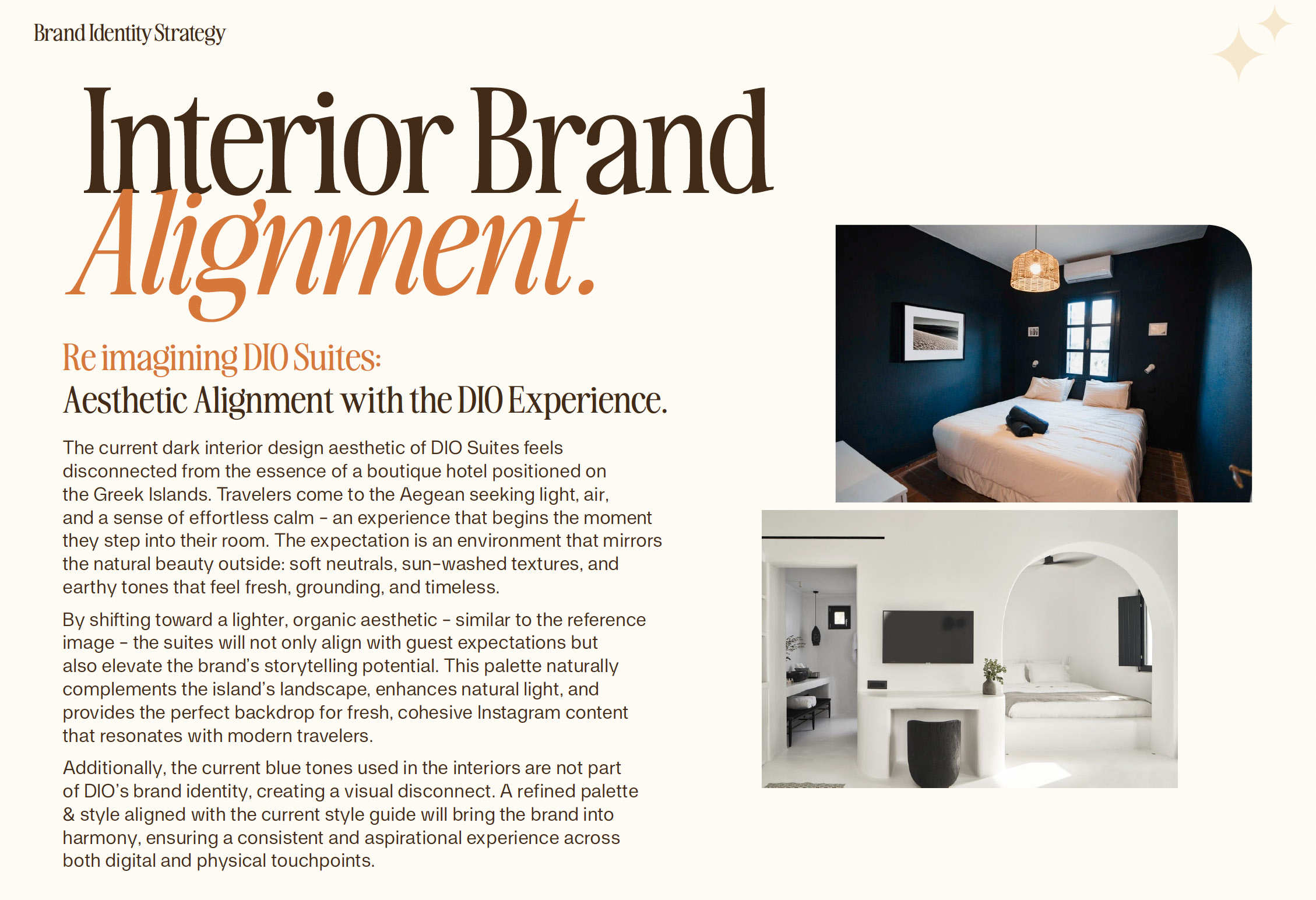 DIO Suites — interior brand alignment with the accommodation
