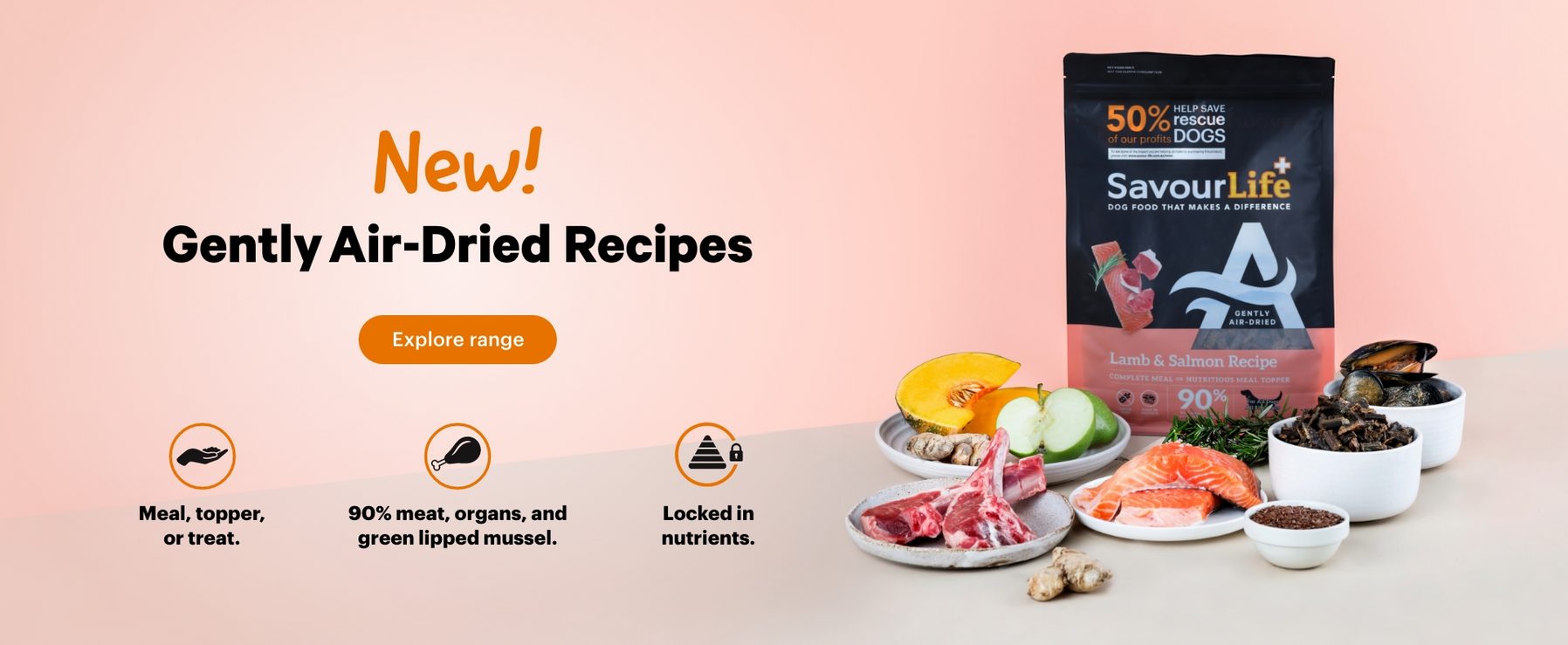 SavourLife Gently Air-Dried range launch banner