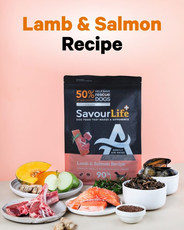 SavourLife Lamb & Salmon Recipe pack with ingredients