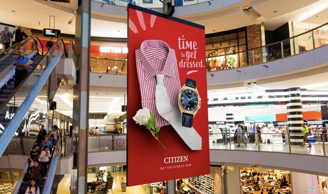 Citizen Watches superscreen at Westfield